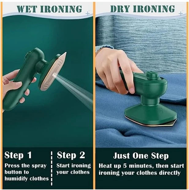 Handheld Steam Iron – Portable Garment Steamer