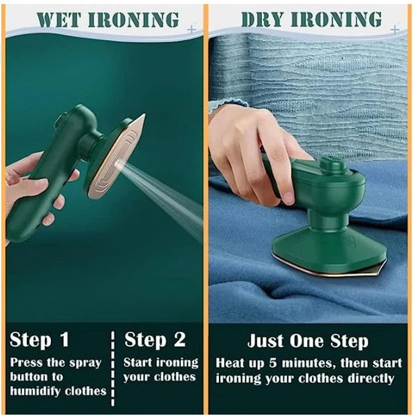 Handheld Steam Iron – Portable Garment Steamer